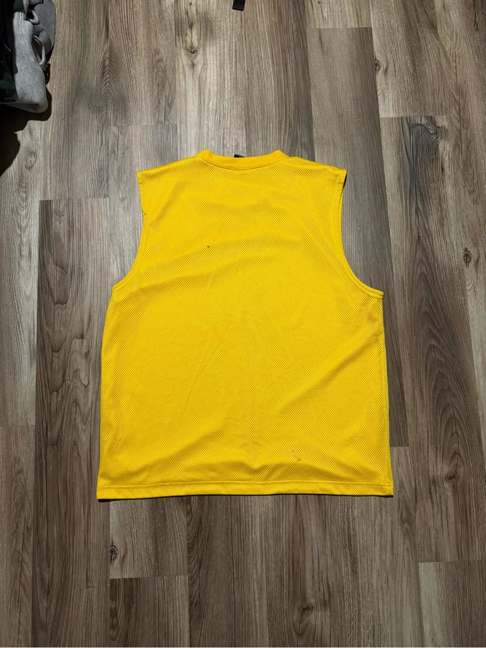 Vintage 90’s Polo Jeans Co. Ralph Lauren Yellow Mesh Tank Top • Size L